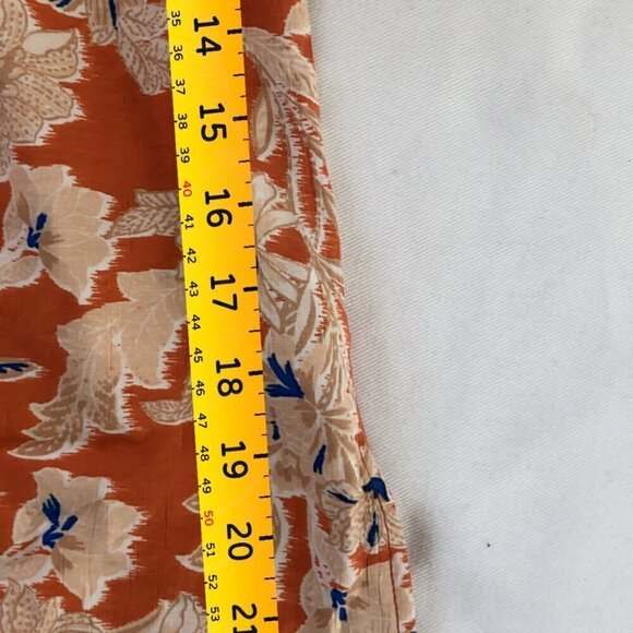 Sam Edelman Tank Top Medium V-Neck Lace Orange White Floral Fairycore NWT - Picture 9 of 10